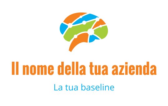 Logo design di un cervello colorato con linee e nodi interconnessi