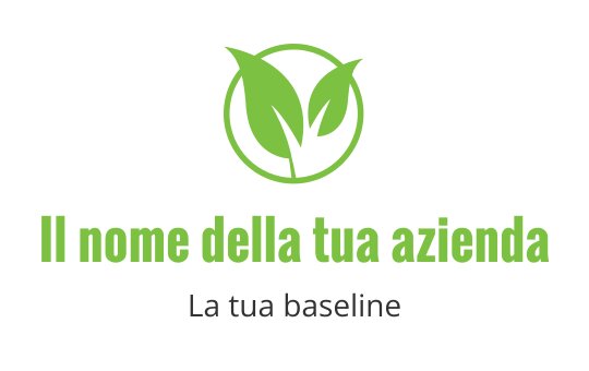 Design del logo moderno verde con due foglie all'interno di un contorno circolare