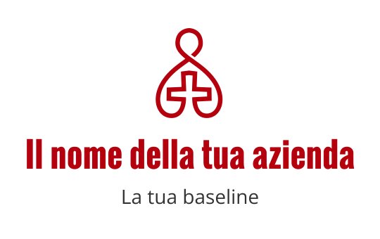 Logo stilizzato rosso con forme intrecciate e croci