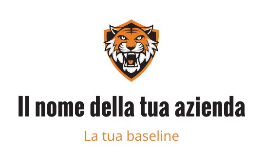 Logo di tigre oro e nero con accenti bianchi, che rappresenta l'industria della tigre.