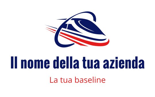 Logo dinamico con silhouette elegante di una barca blu e rossa