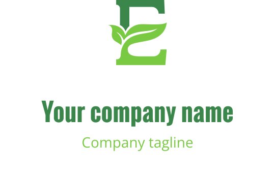 E logo