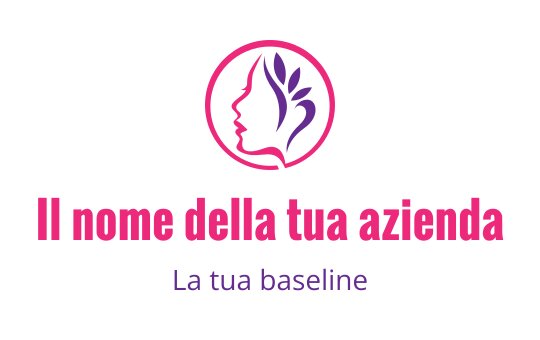 Design del logo elegante con una silhouette profilo e elementi floreali