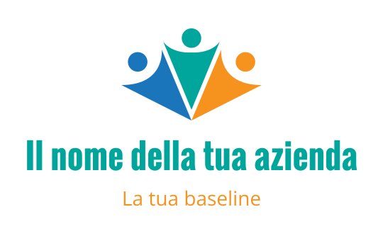 Logo colorato con tre figure astratte e una forma triangolare